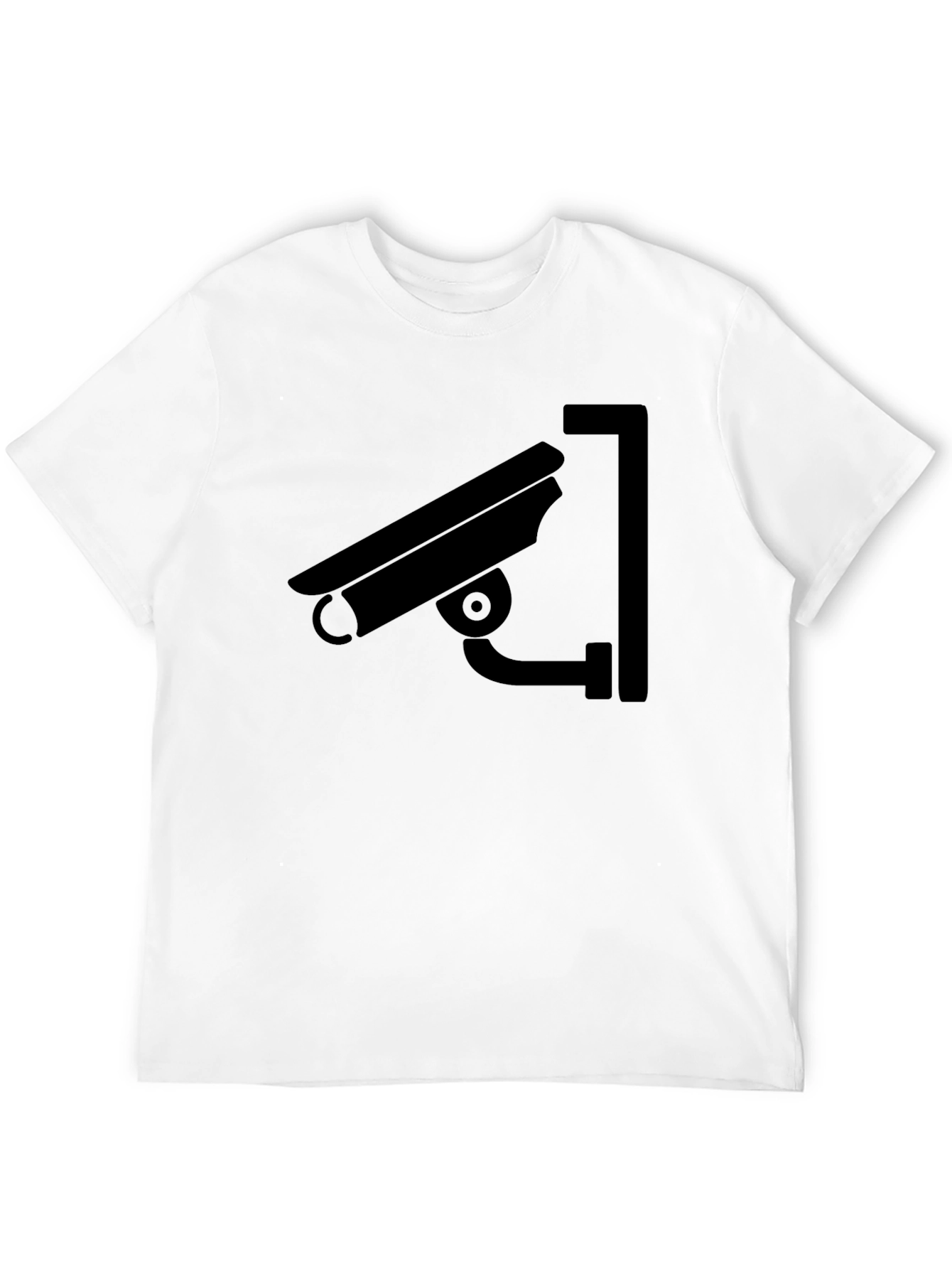 Security Camera Graphic Black T-Shirt