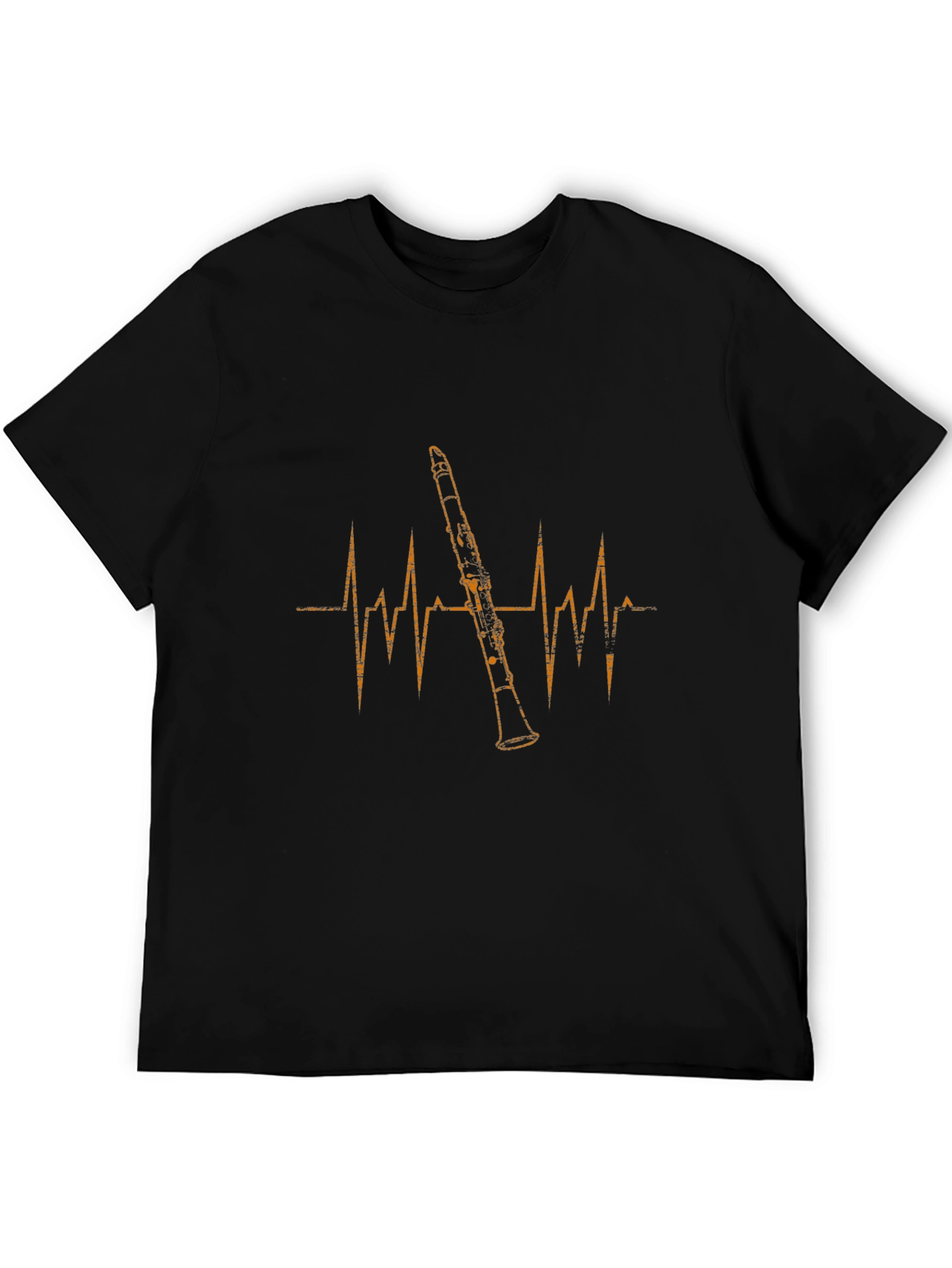 Clarinet Heartbeat Graphic T-Shirt