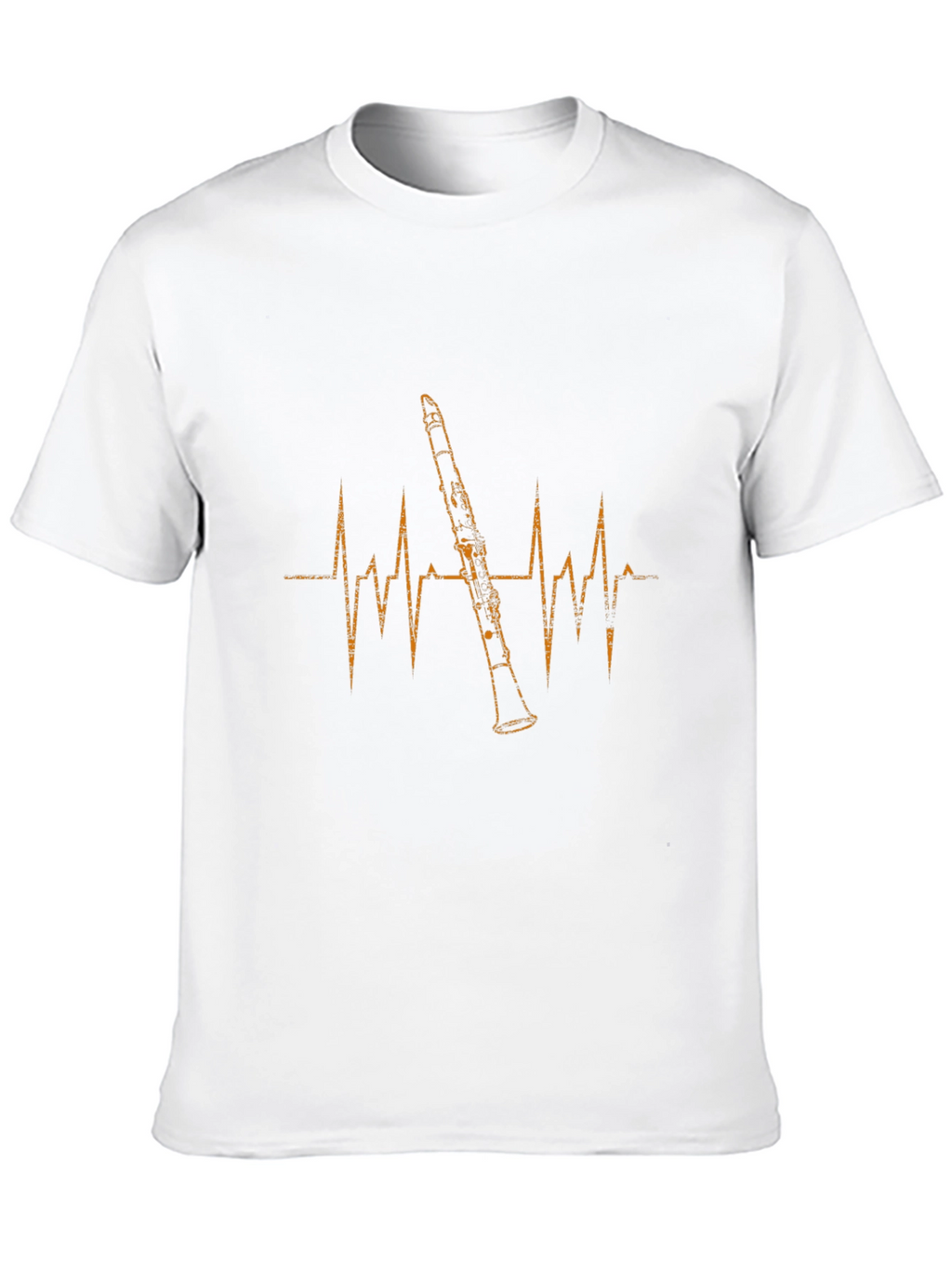 Clarinet Heartbeat Graphic T-Shirt