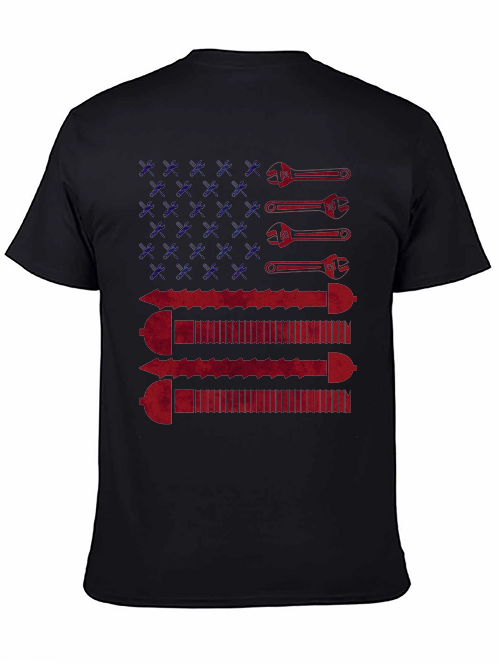 American Flag Wrench & Screw T-Shirt