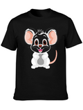 Cute Mouse Graphic T-Shirt - Unisex Cartoon Tee