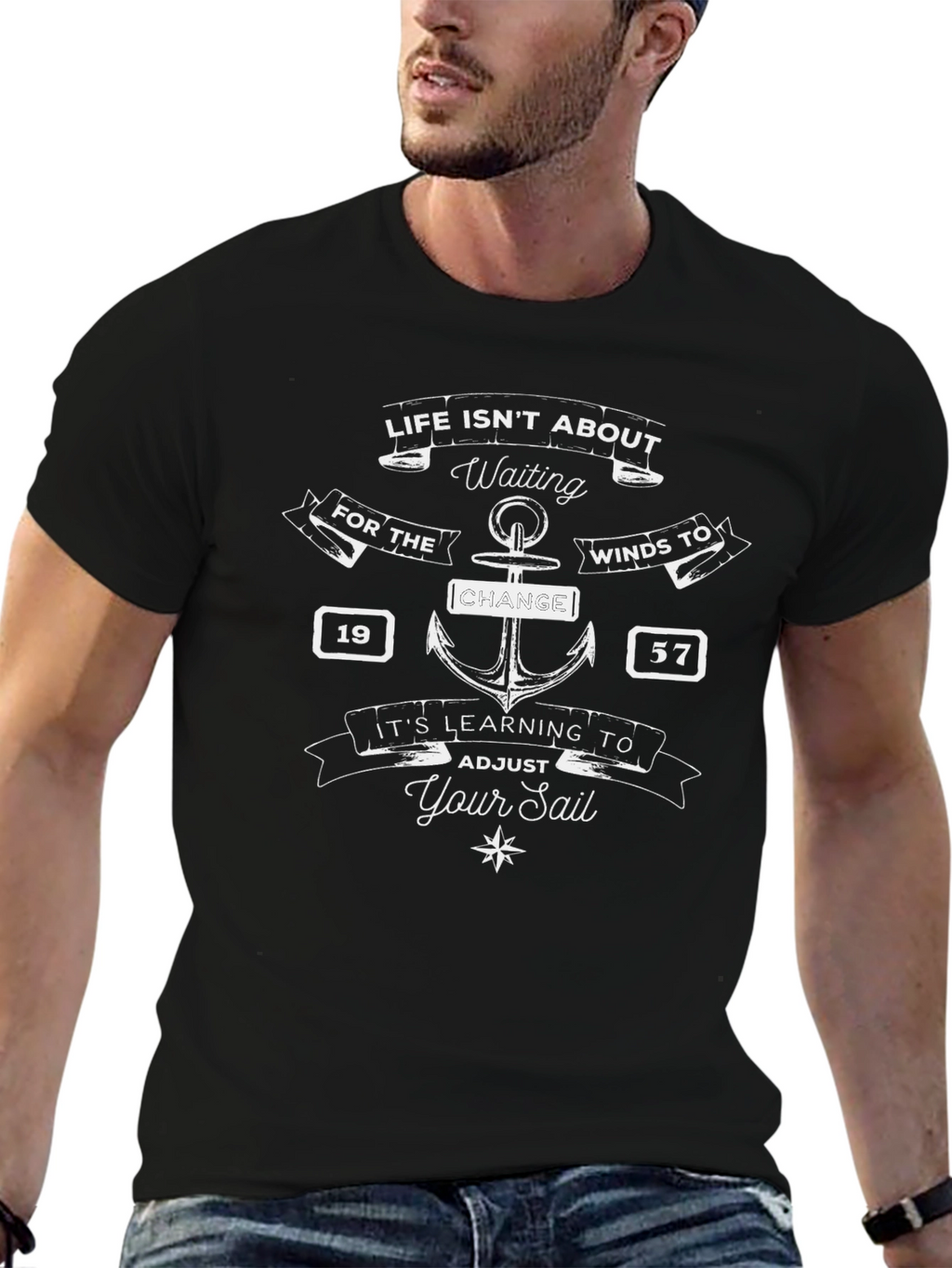 Nautical Saying T-Shirt - Life Isnt About Waiting