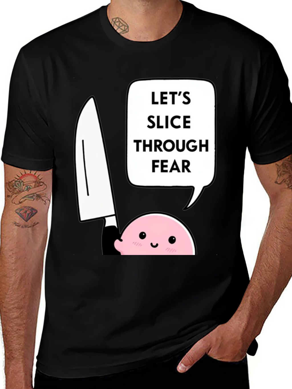 Slice Through Fear Graphic T-Shirt