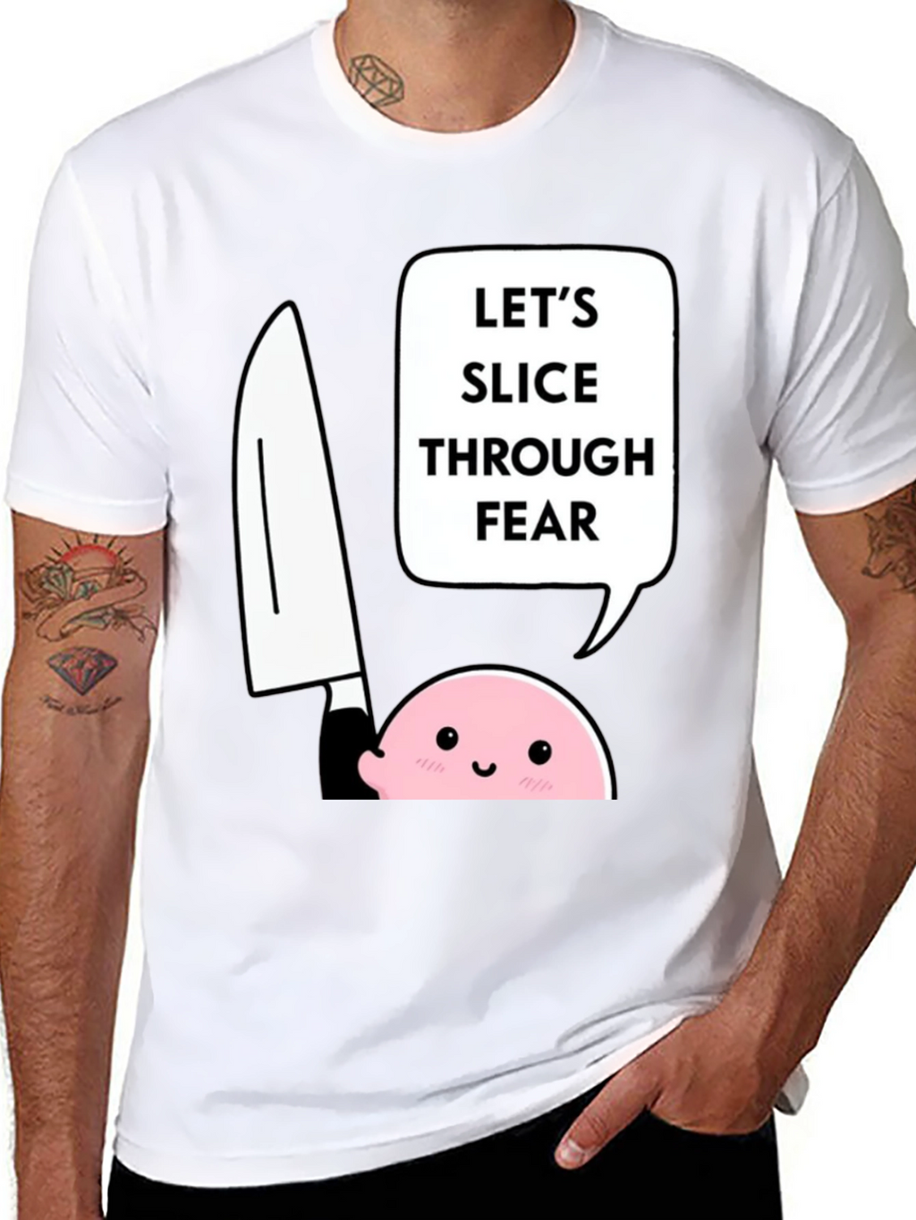 Slice Through Fear Graphic T-Shirt
