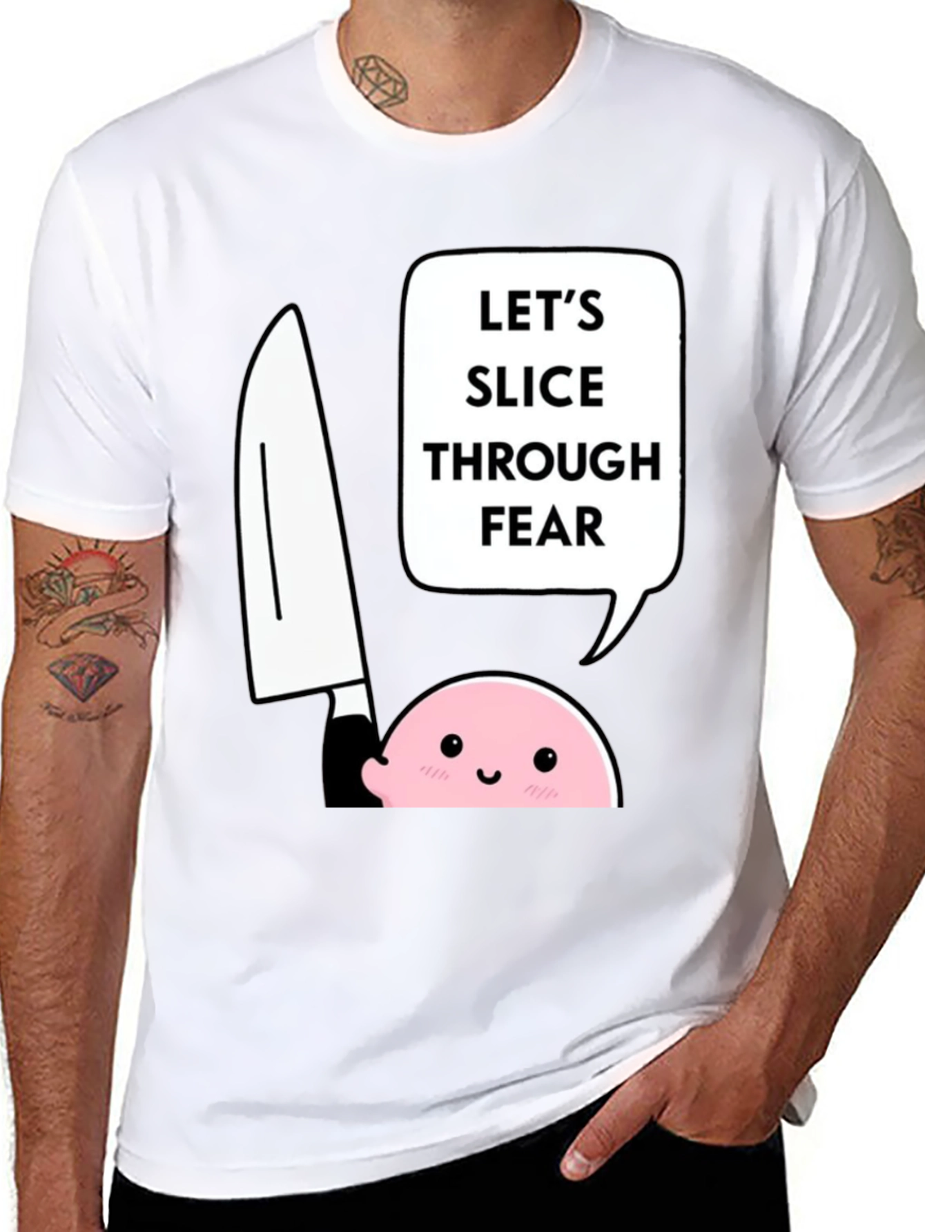 Slice Through Fear Graphic T-Shirt