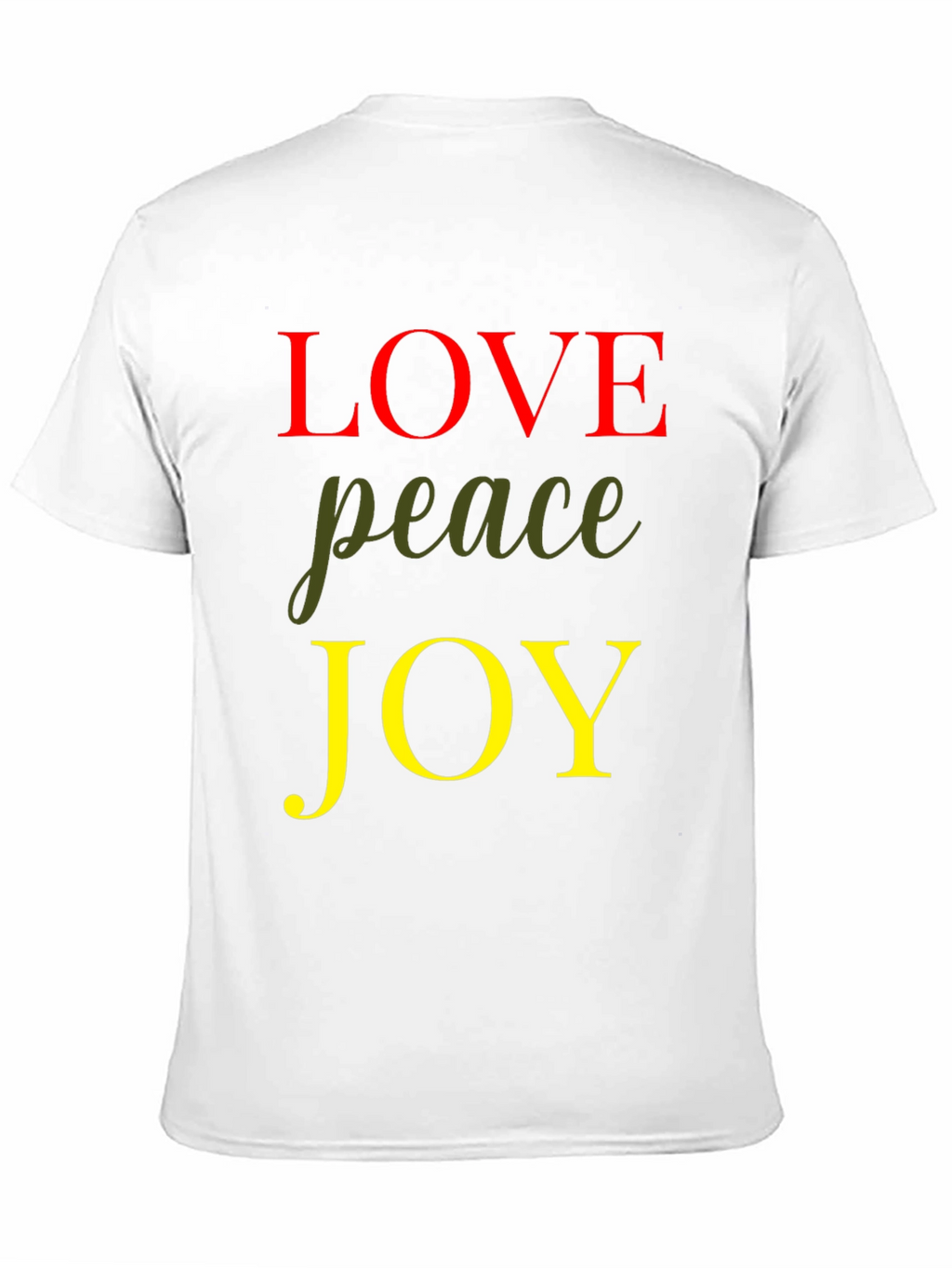 Love Peace Joy Graphic Tee - Black