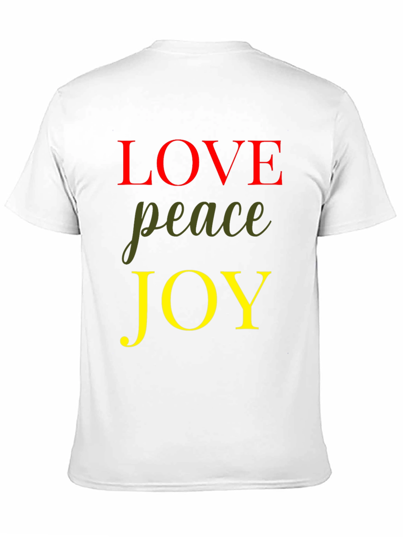 Love Peace Joy Graphic Tee - Black