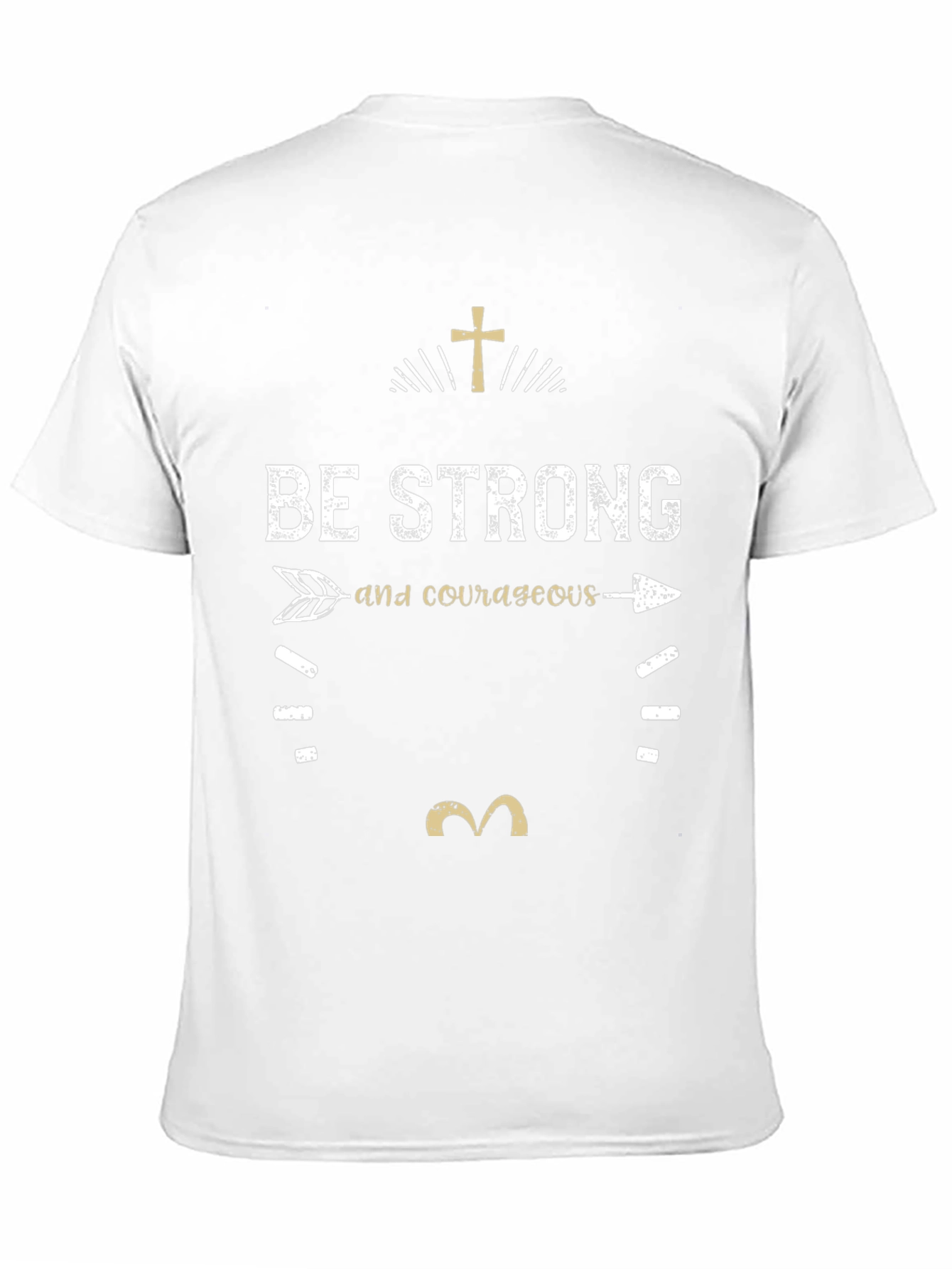 Be Strong and Courageous Black T-Shirt