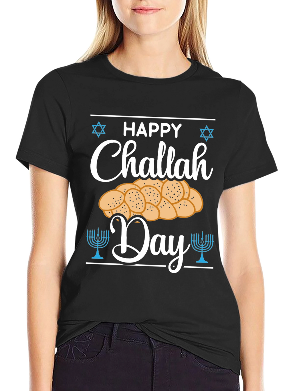 Happy Challah Day Graphic T-Shirt