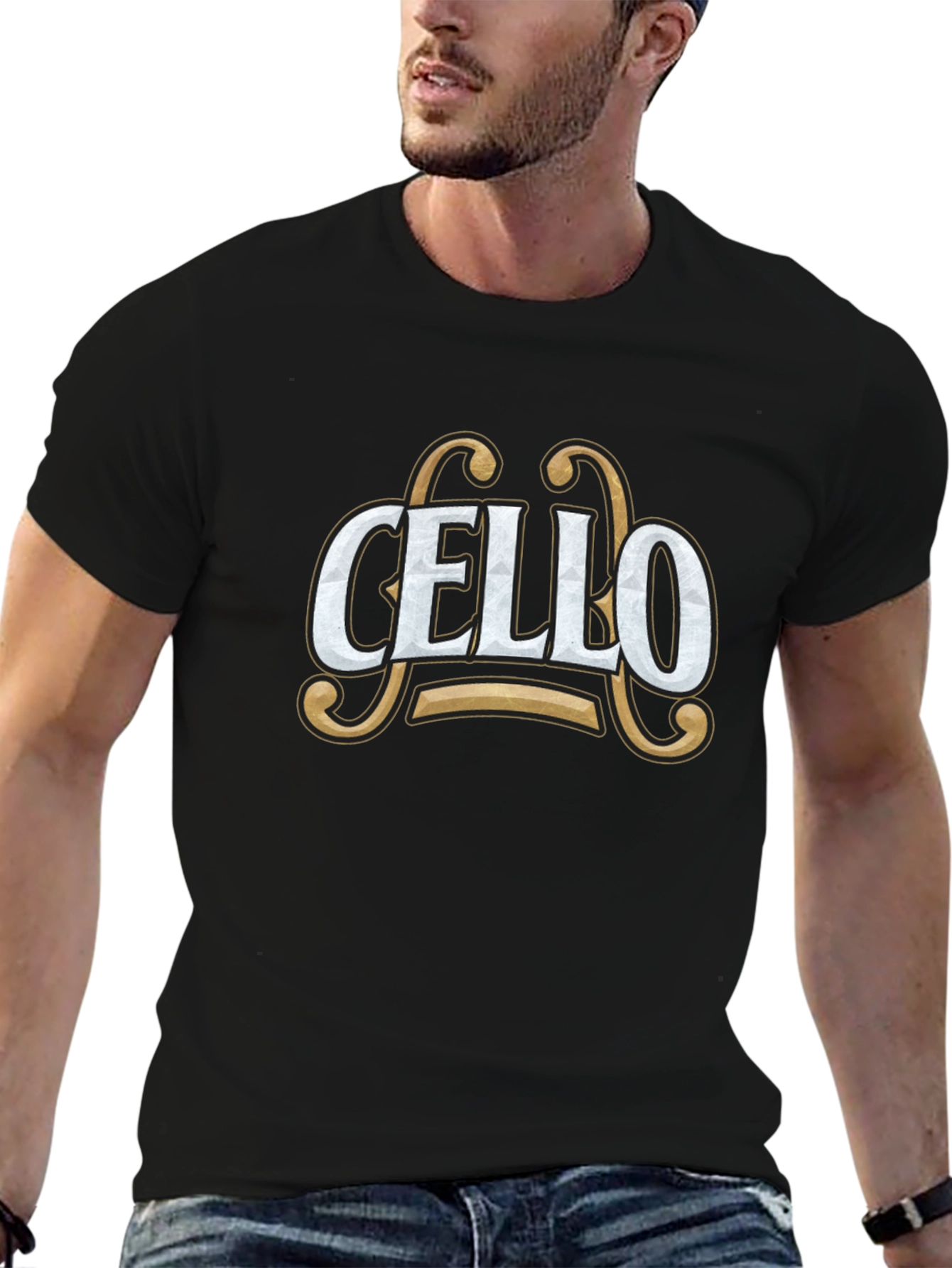 Cello Music T-Shirt - Black