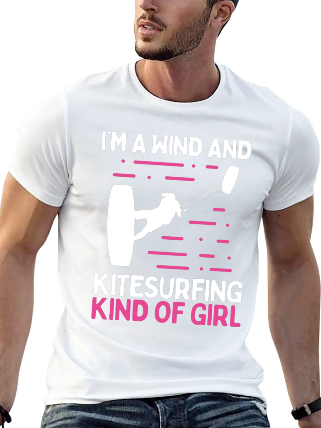 Wind and Kitesurfing Girl T-Shirt