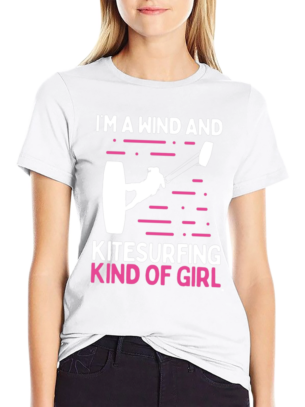 Wind and Kitesurfing Girl T-Shirt