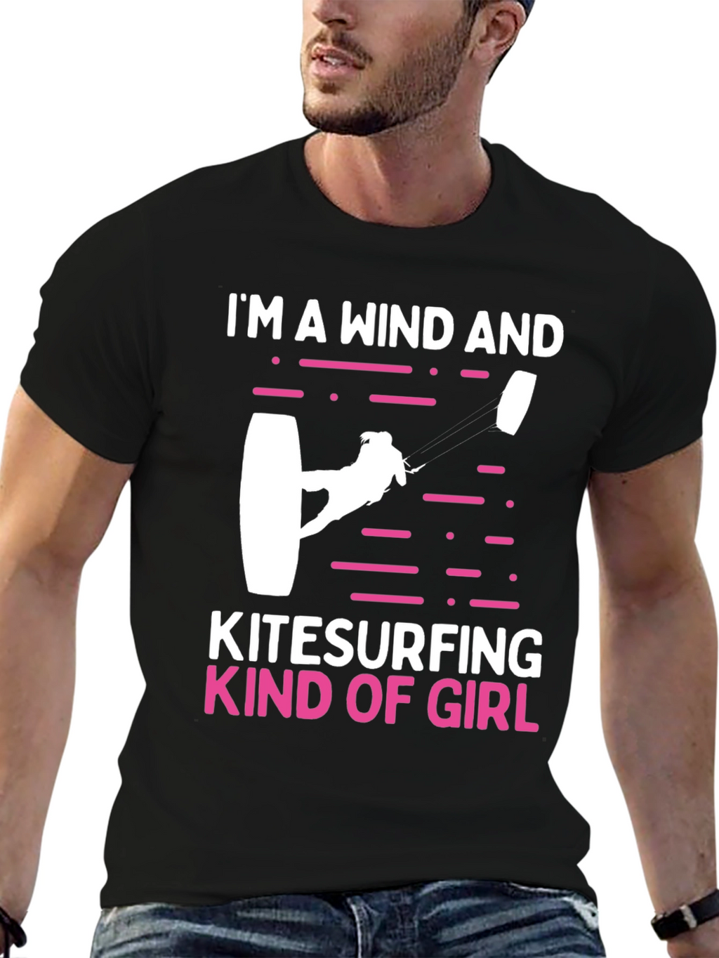 Wind and Kitesurfing Girl T-Shirt