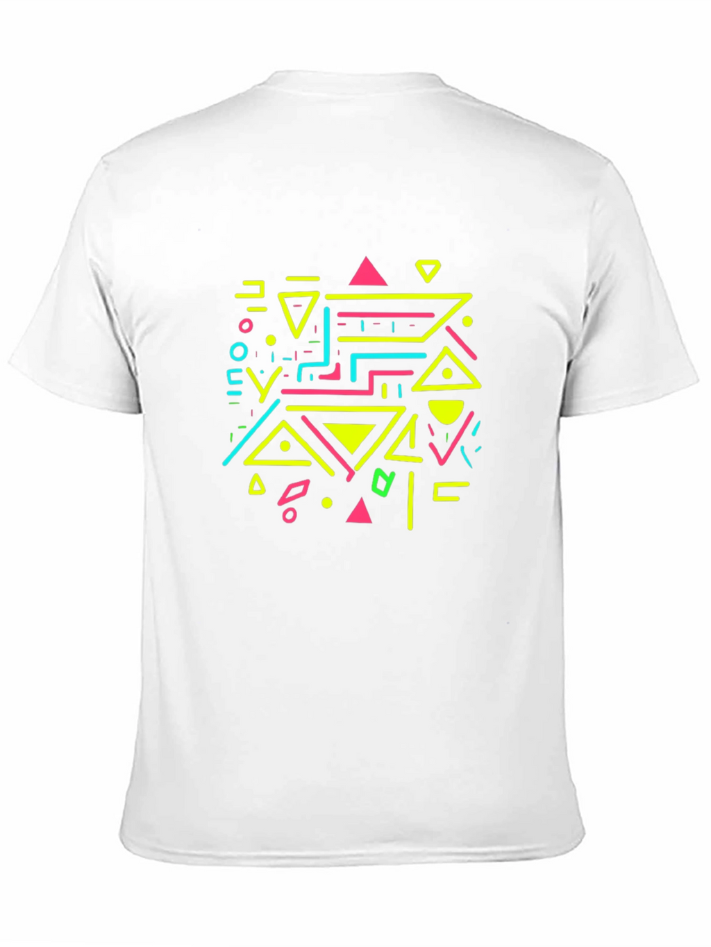 Retro Geometric Graphic Print T-Shirt
