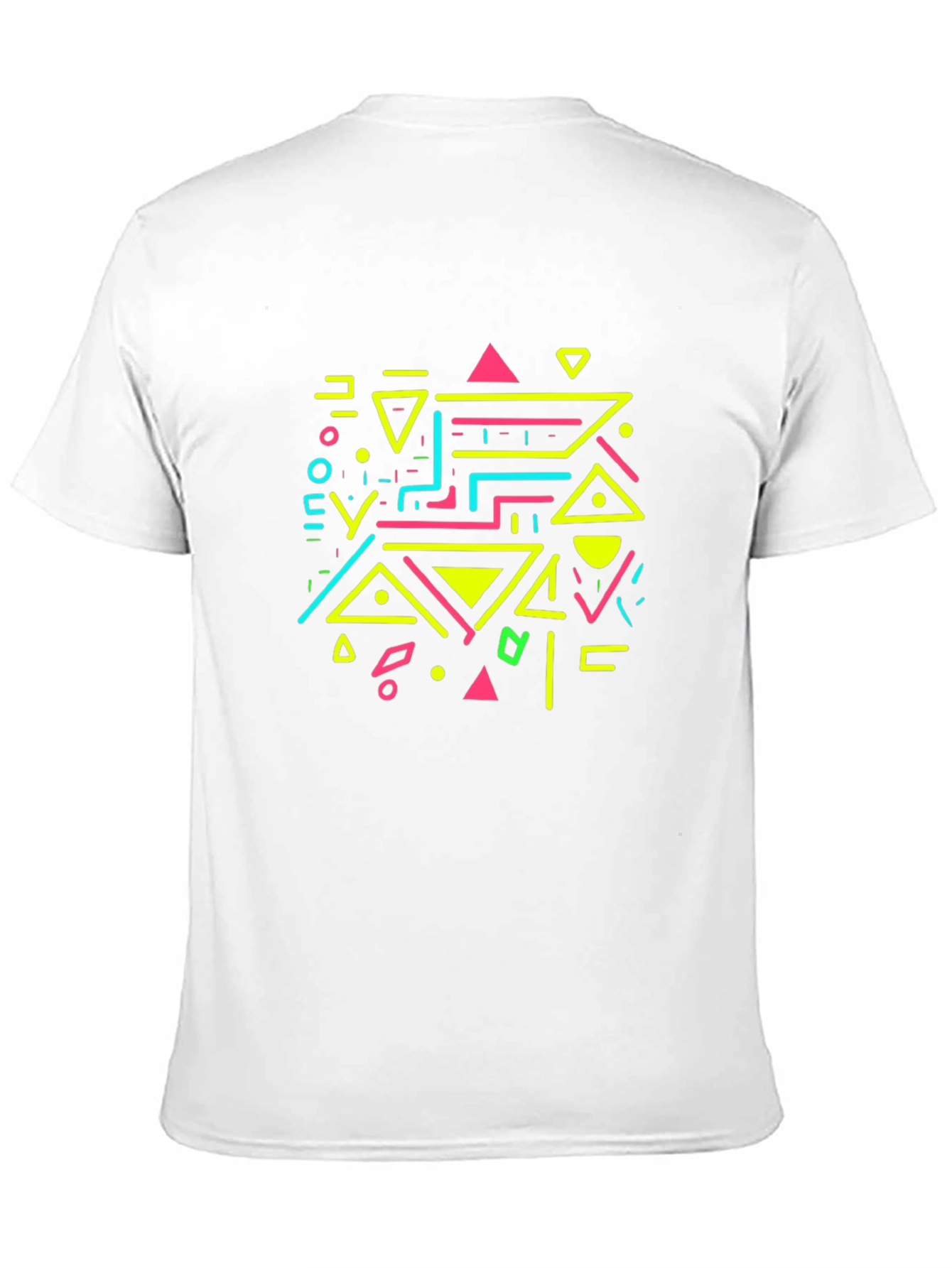 Retro Geometric Graphic Print T-Shirt