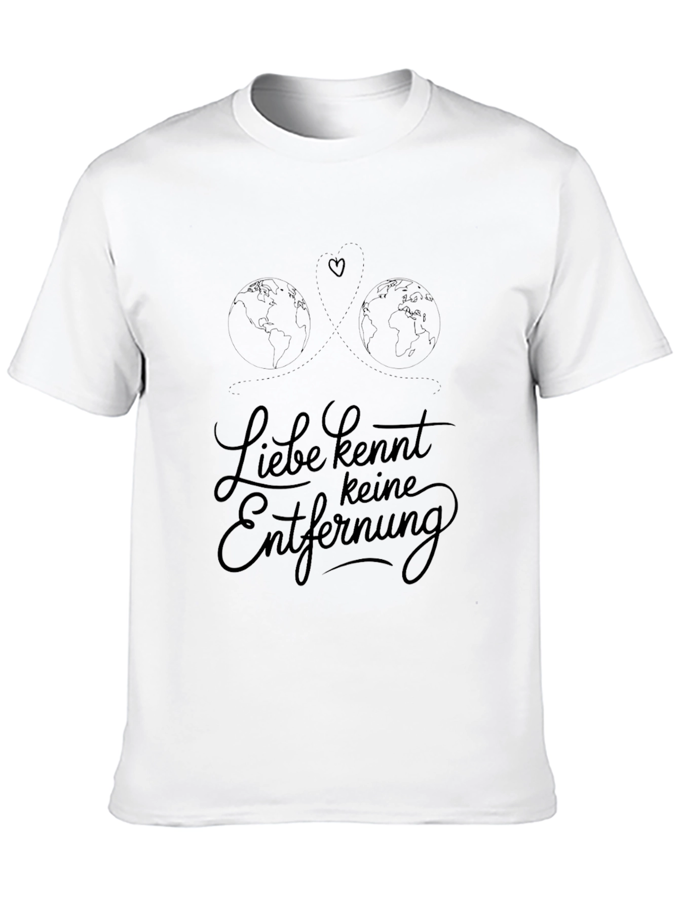 Liebe Kennt Keine Entfernung Black T-Shirt