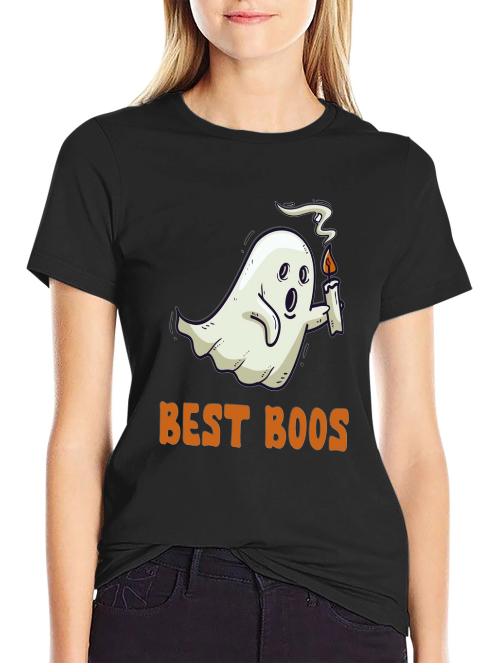 Funny Halloween Ghost Best Boos Graphic Tee
