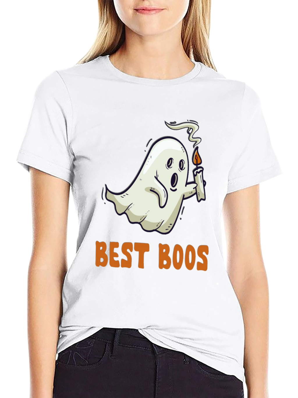Funny Halloween Ghost Best Boos Graphic Tee