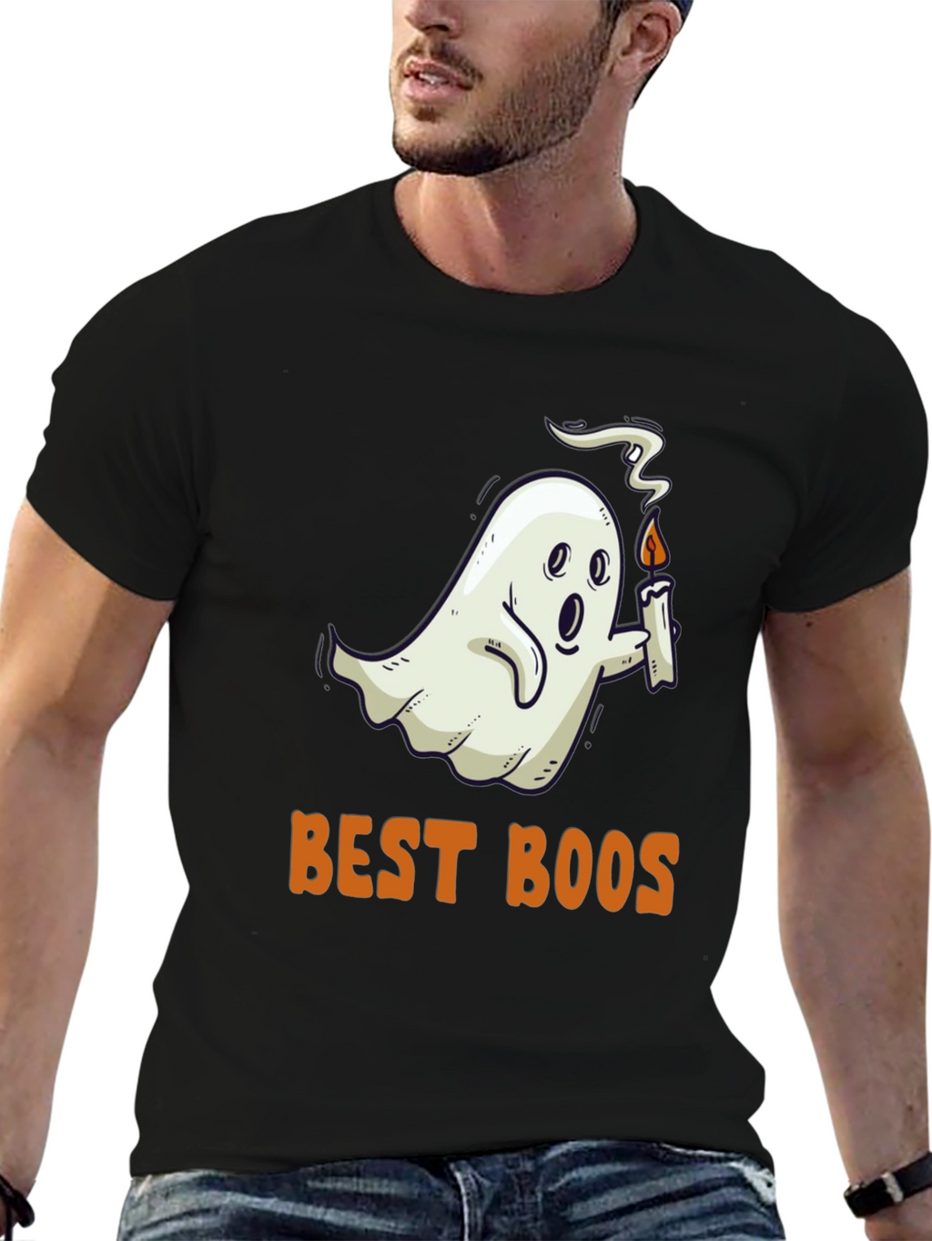Funny Halloween Ghost Best Boos Graphic Tee