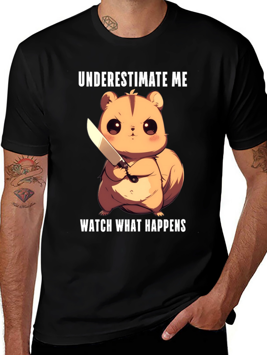 Underestimate Me Squirrel T-Shirt