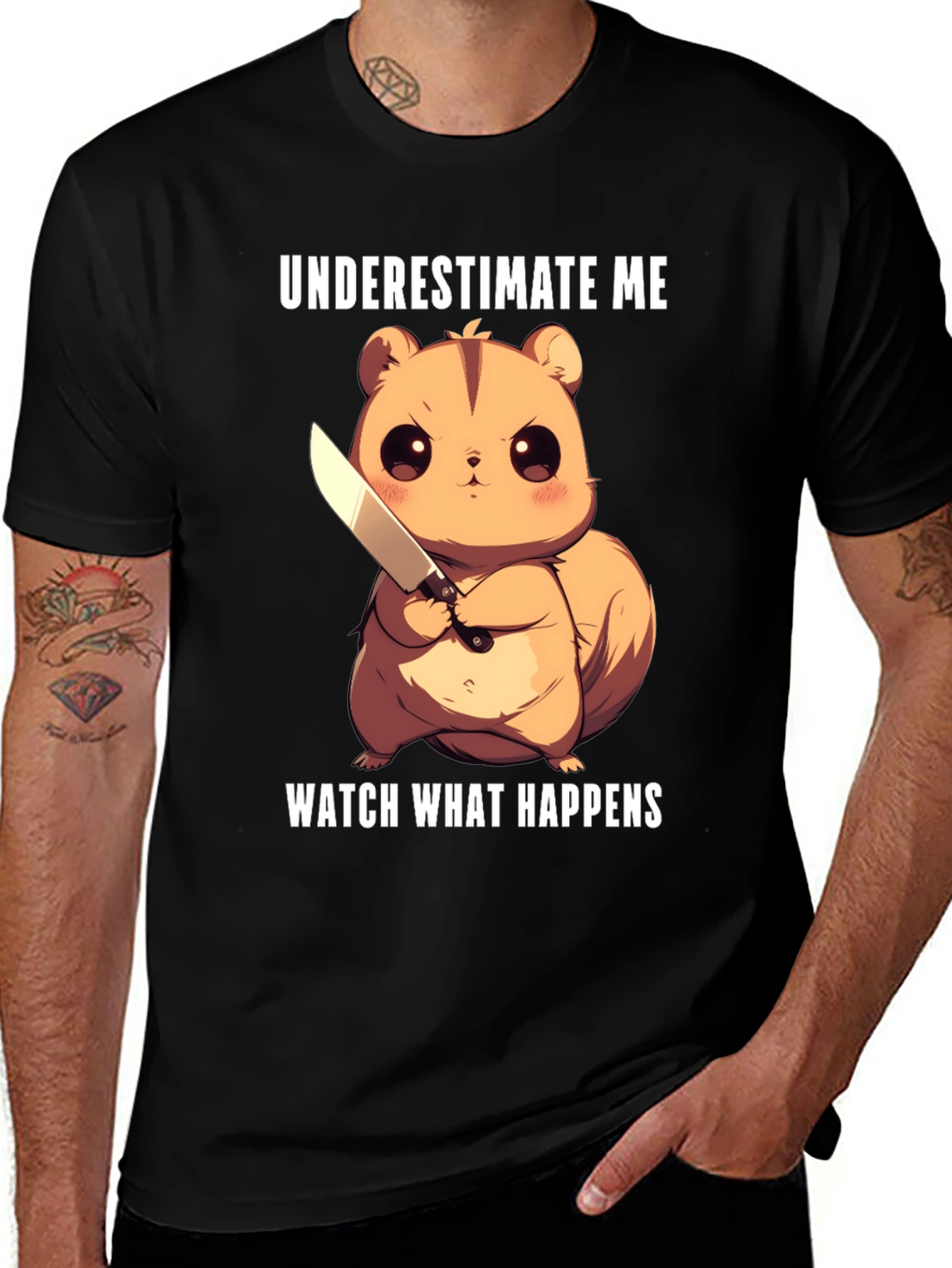 Underestimate Me Squirrel T-Shirt
