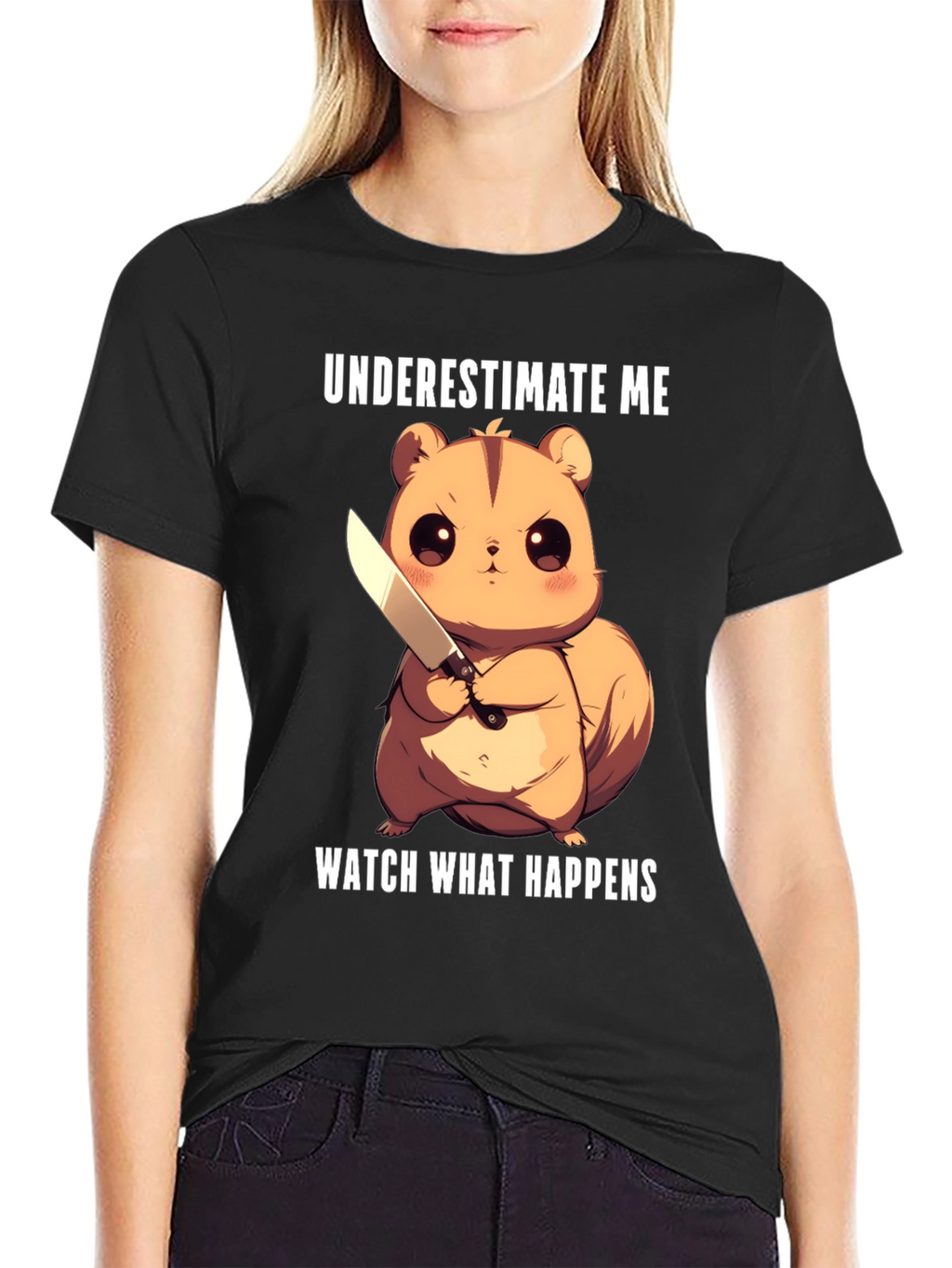 Underestimate Me Squirrel T-Shirt