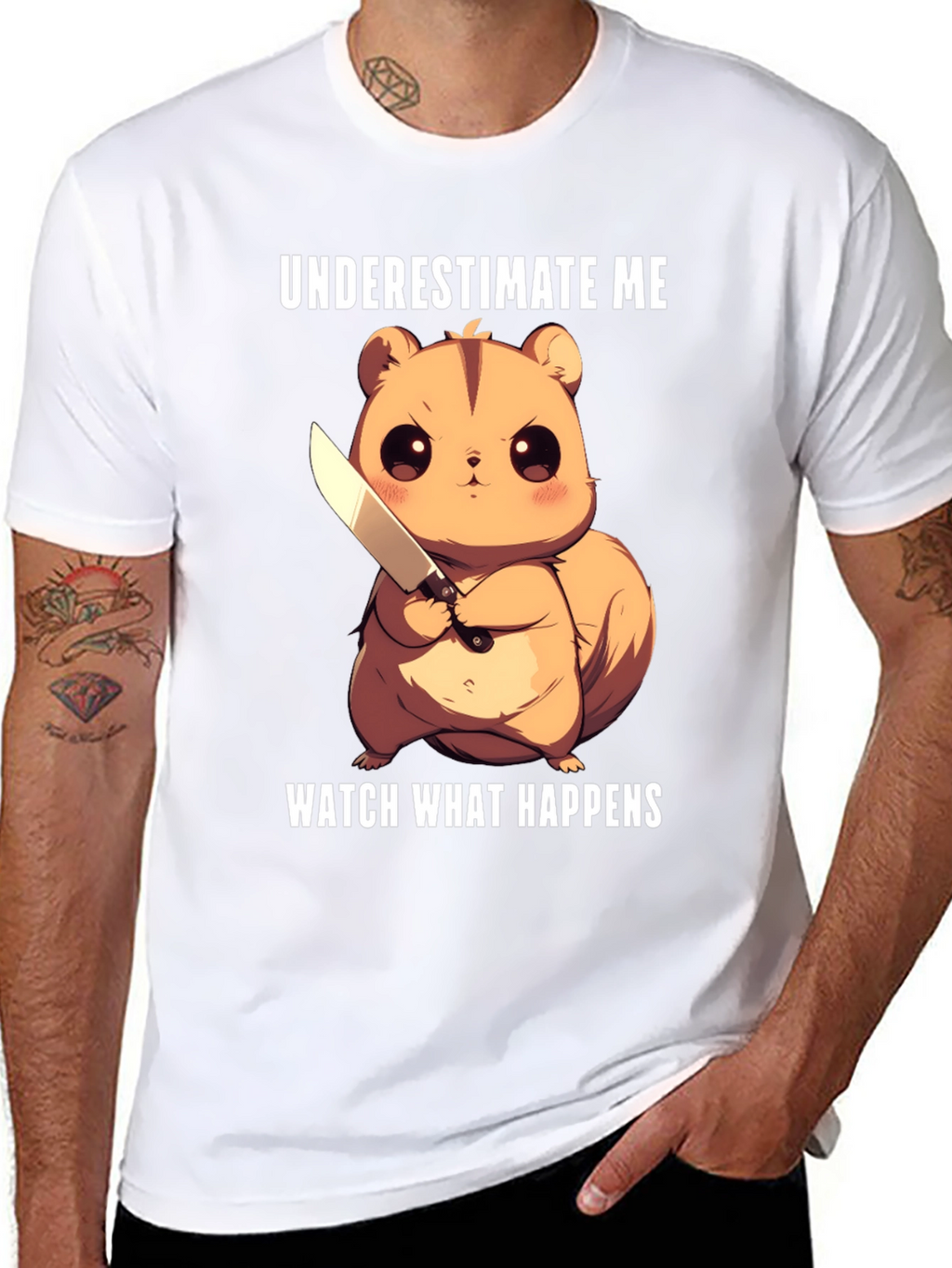Underestimate Me Squirrel T-Shirt