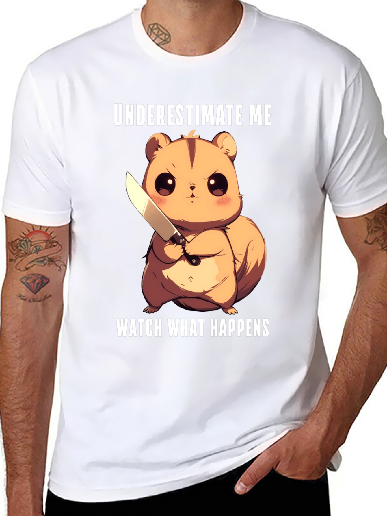 Underestimate Me Squirrel T-Shirt