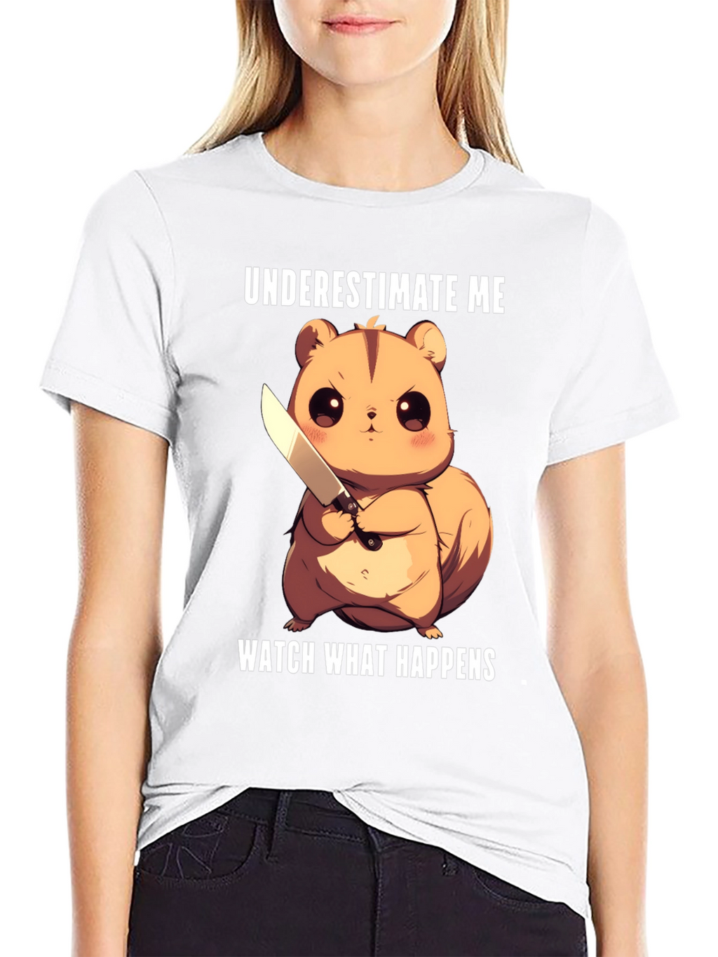 Underestimate Me Squirrel T-Shirt