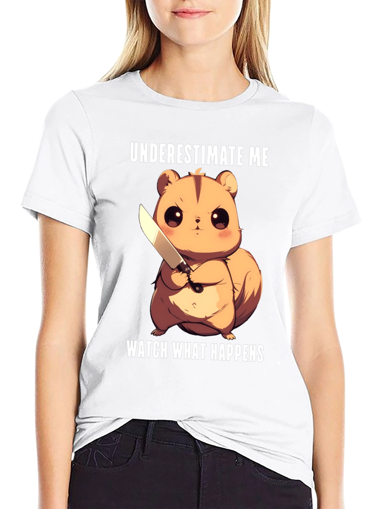 Underestimate Me Squirrel T-Shirt