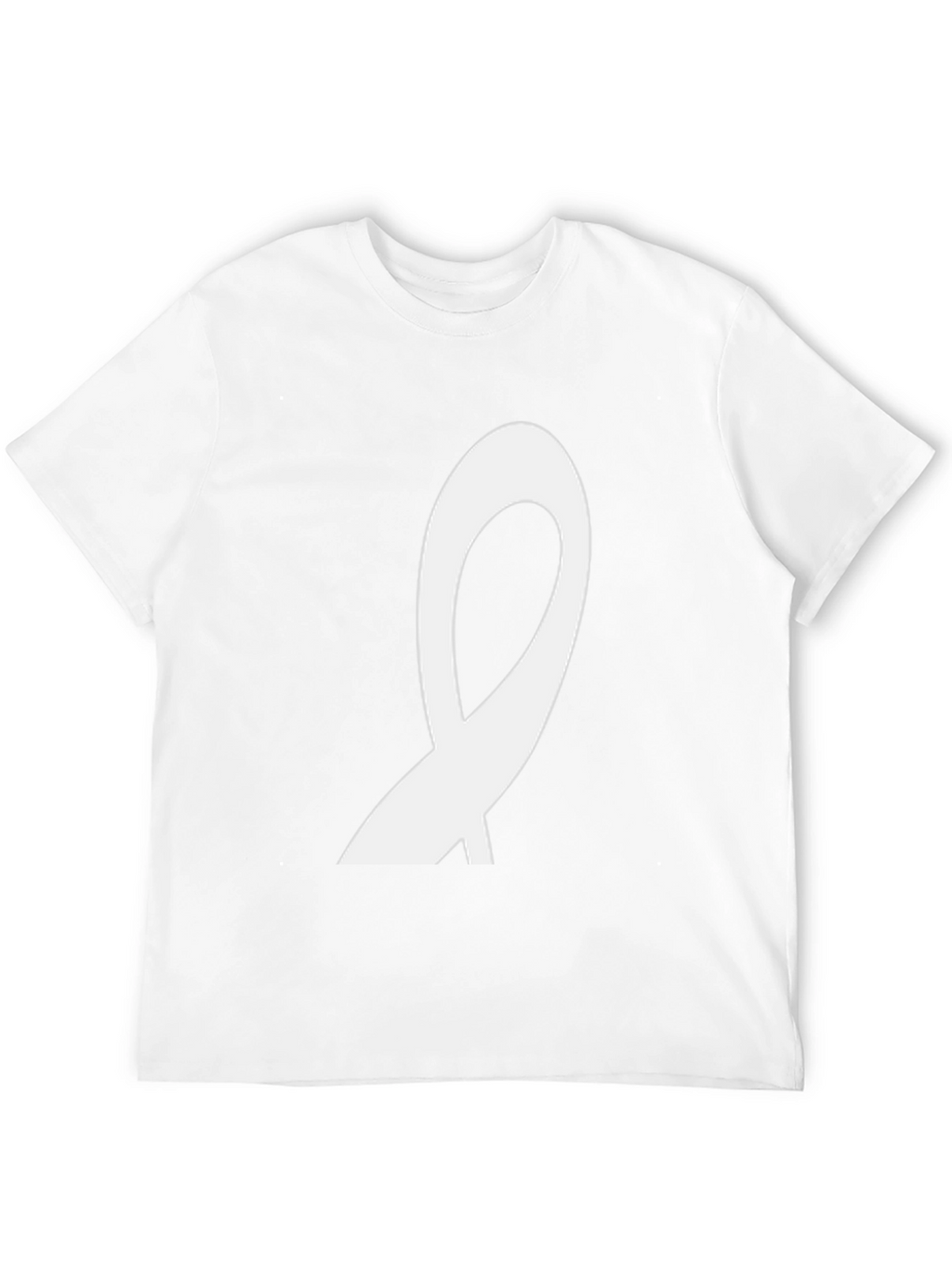 Black T-Shirt with Abstract White Design