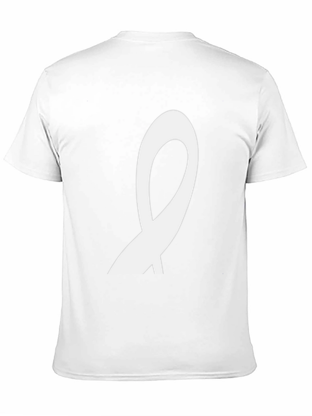 Black T-Shirt with Abstract White Design