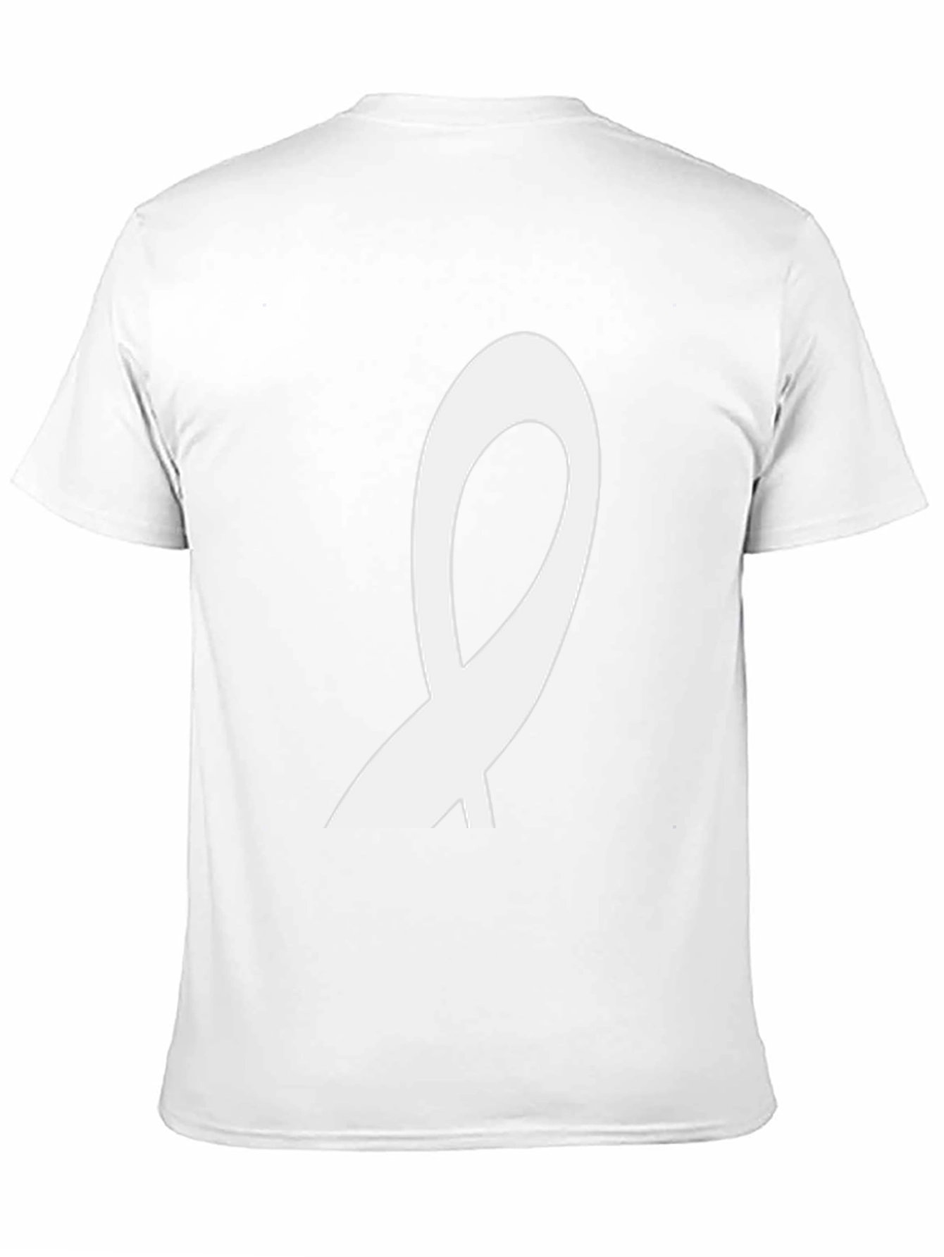 Black T-Shirt with Abstract White Design