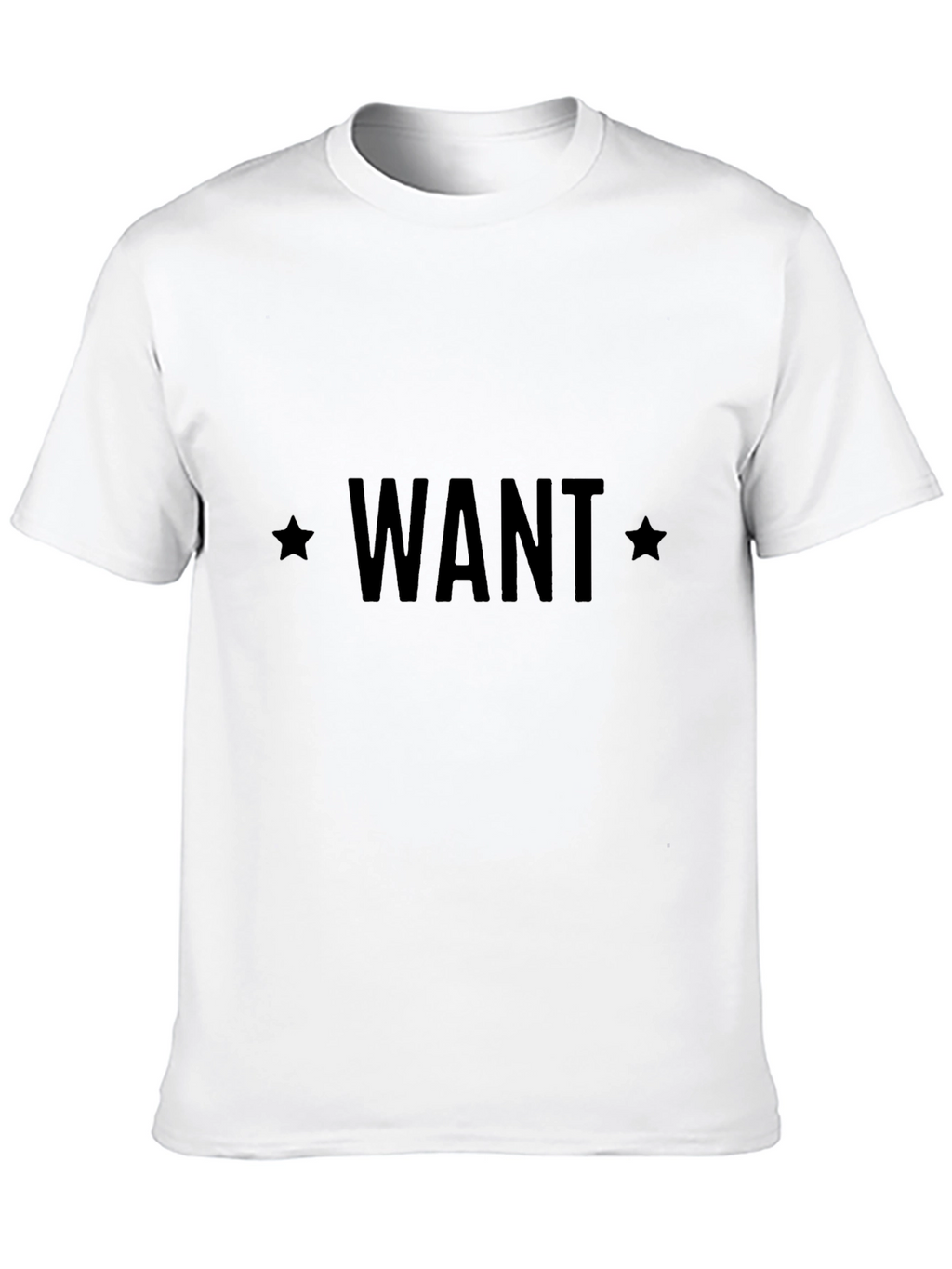 Black WANT Graphic Tee - Casual Menswear