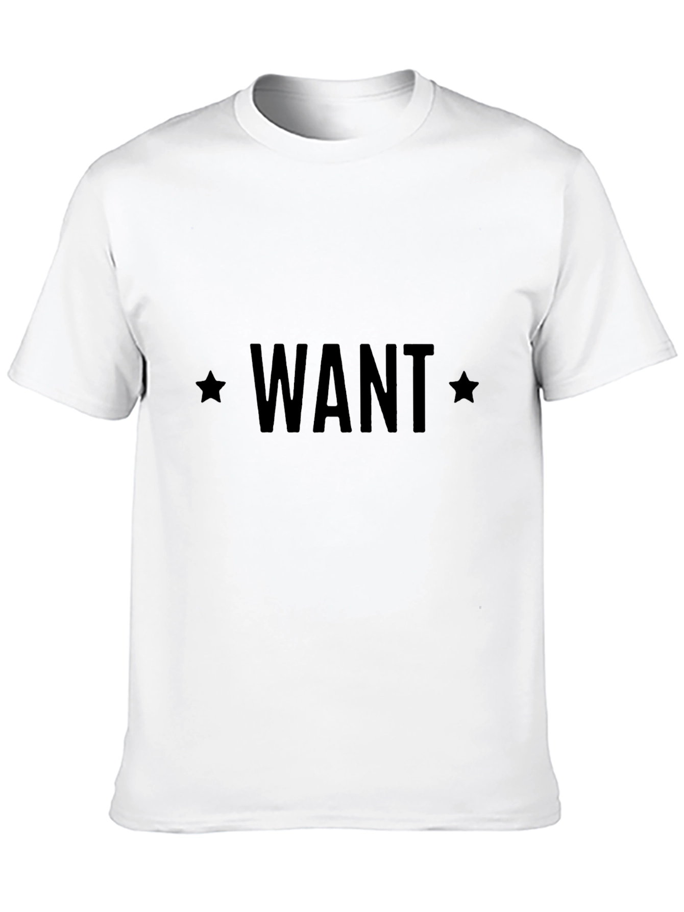 Black WANT Graphic Tee - Casual Menswear