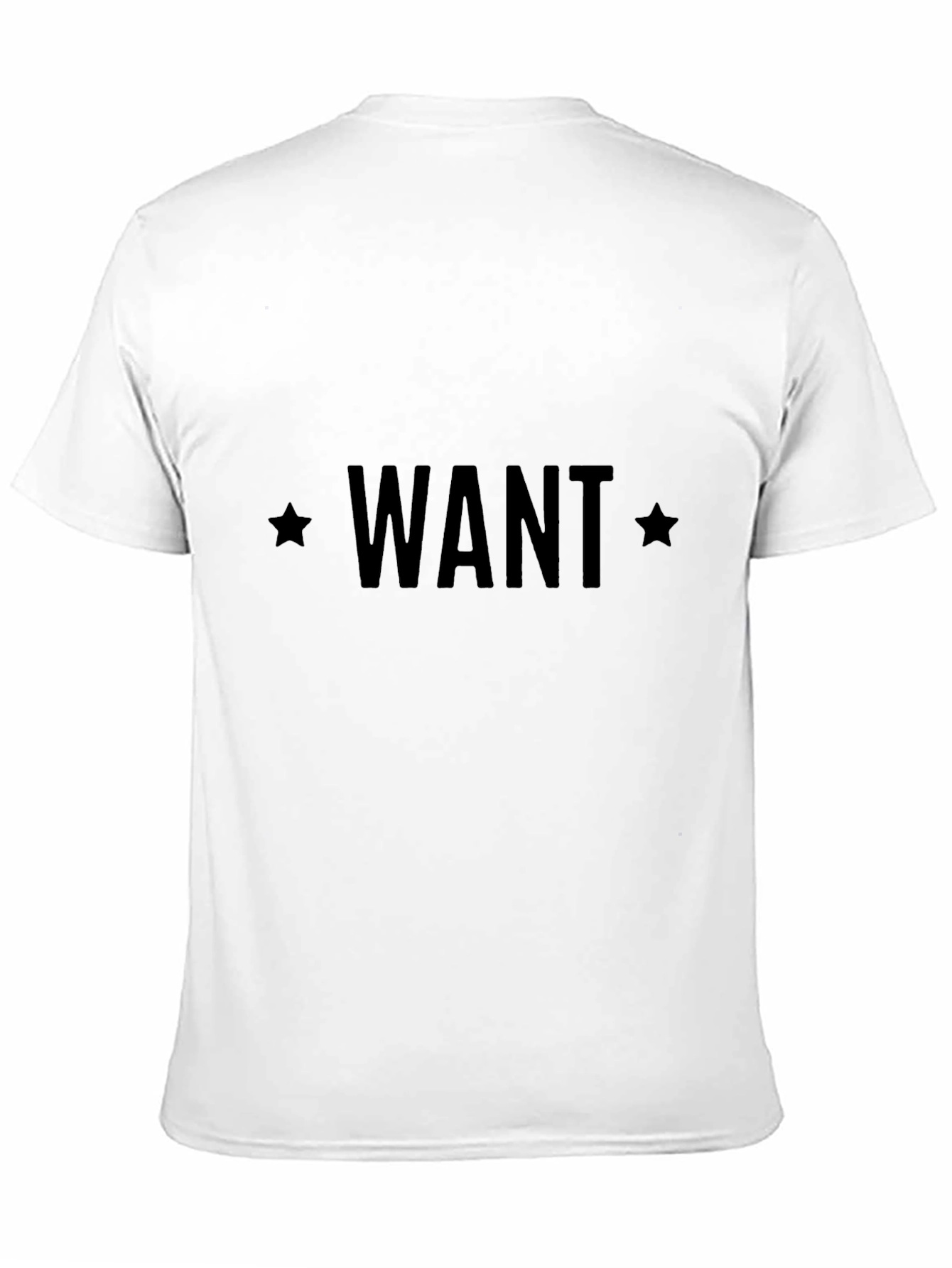 Black WANT Graphic Tee - Casual Menswear