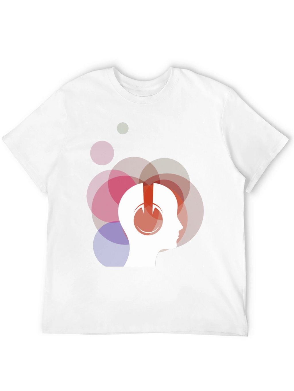 Abstract Headphone Graphic T-Shirt