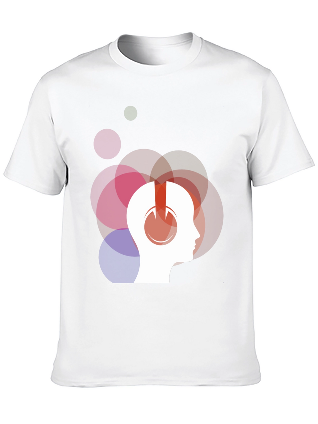 Abstract Headphone Graphic T-Shirt