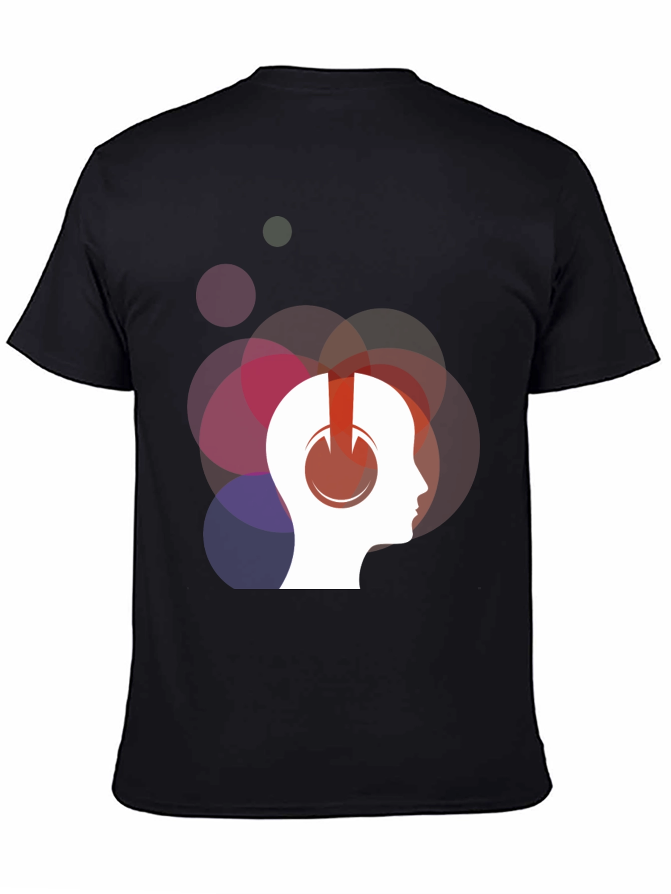 Abstract Headphone Graphic T-Shirt