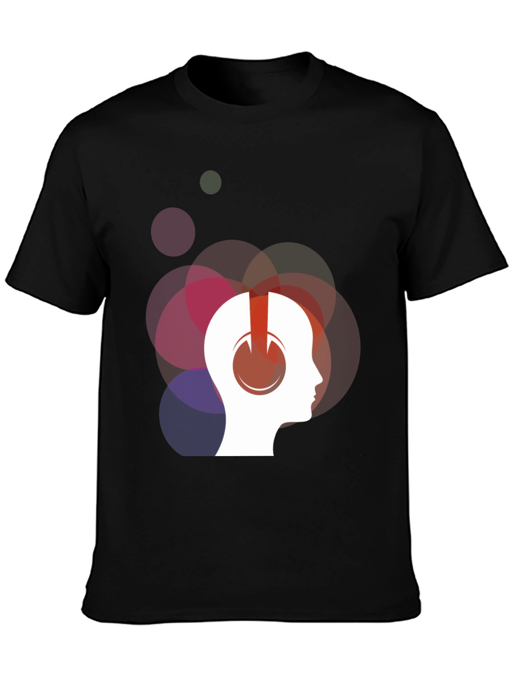Abstract Headphone Graphic T-Shirt