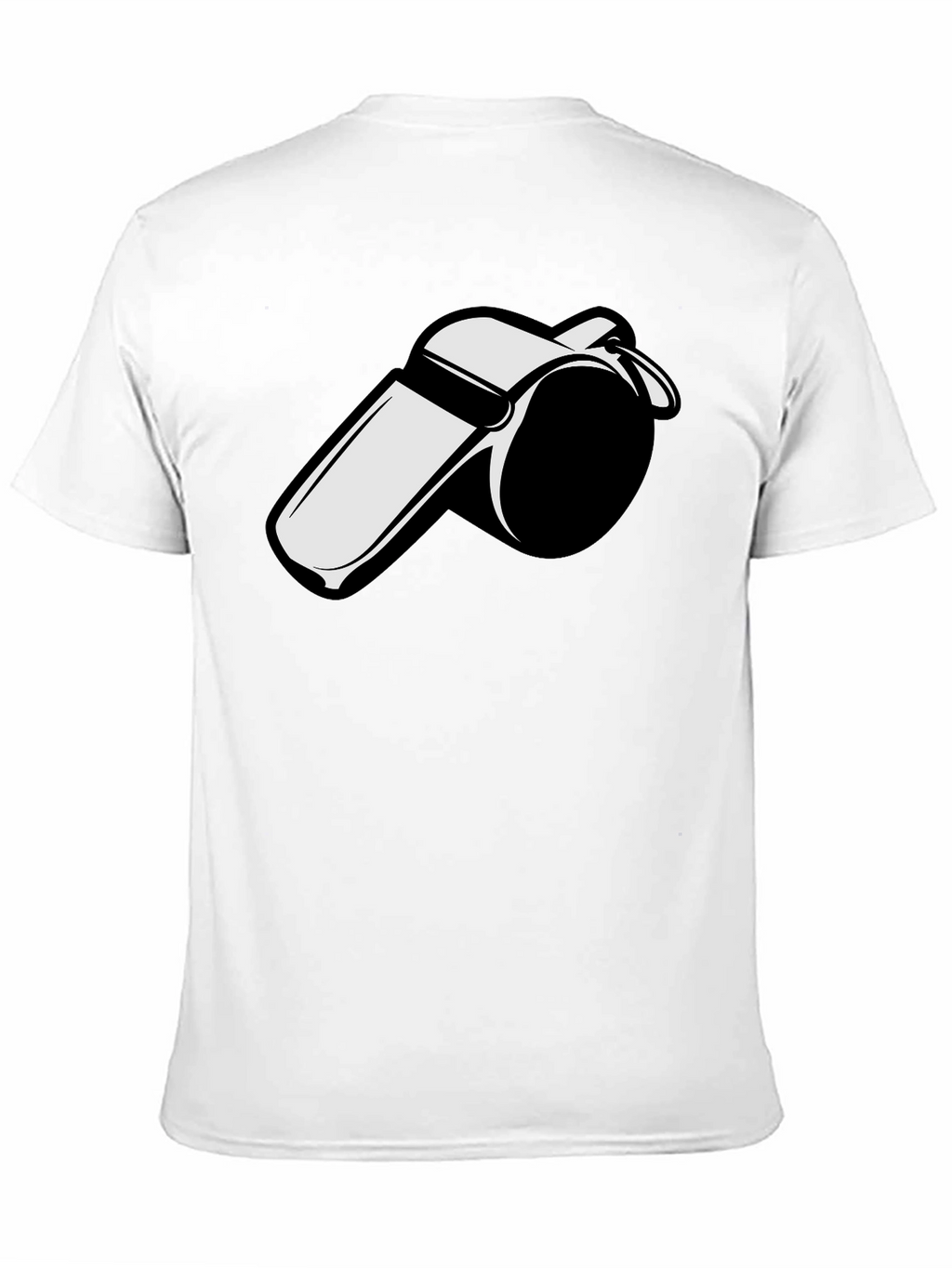 Whistle Graphic Tee - Black Cotton T-Shirt