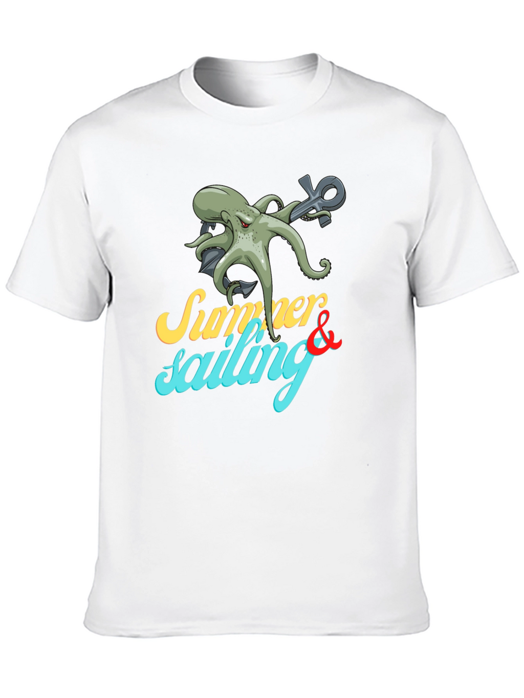Summer Sailing Octopus Graphic Tee