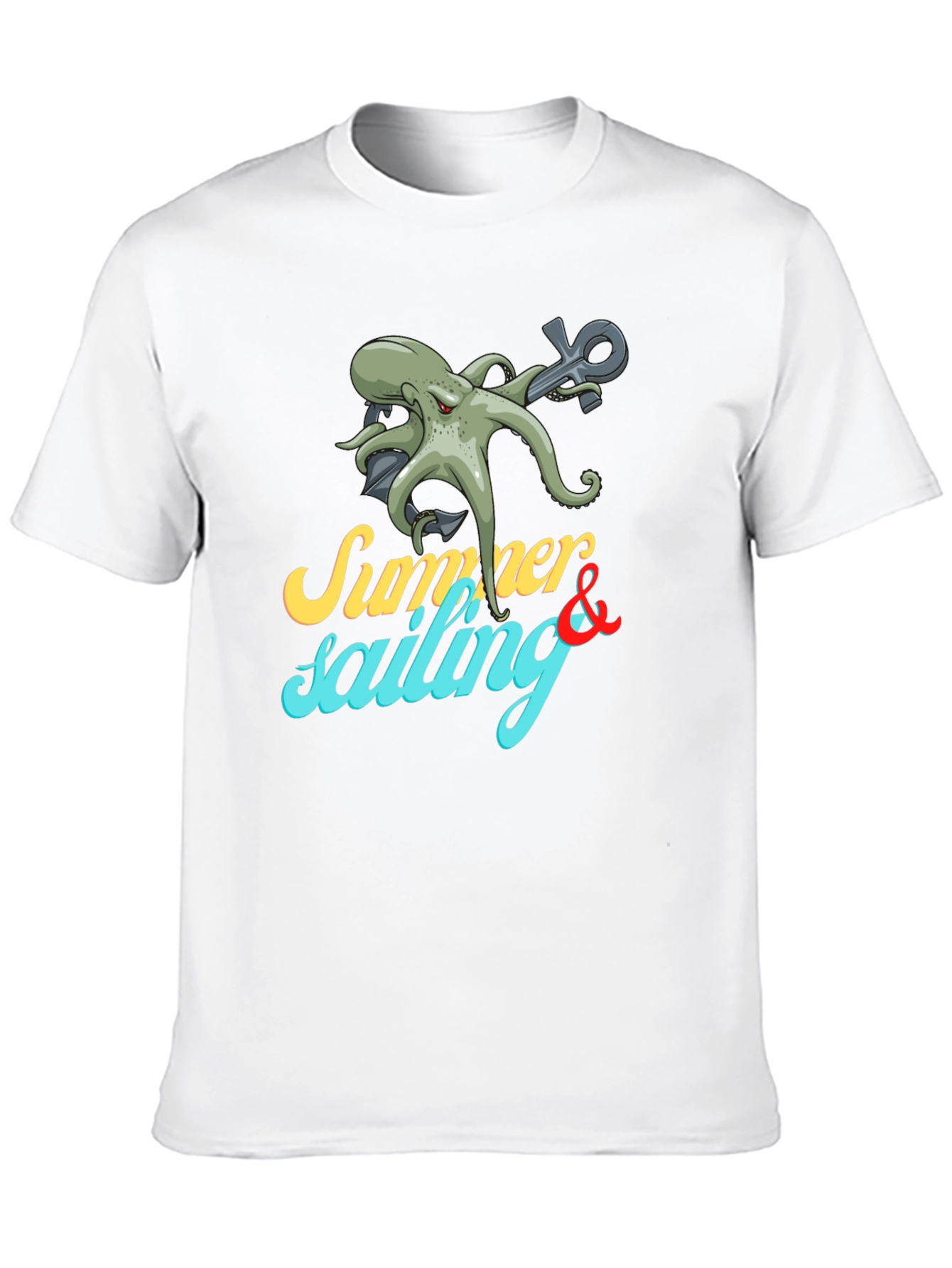Summer Sailing Octopus Graphic Tee