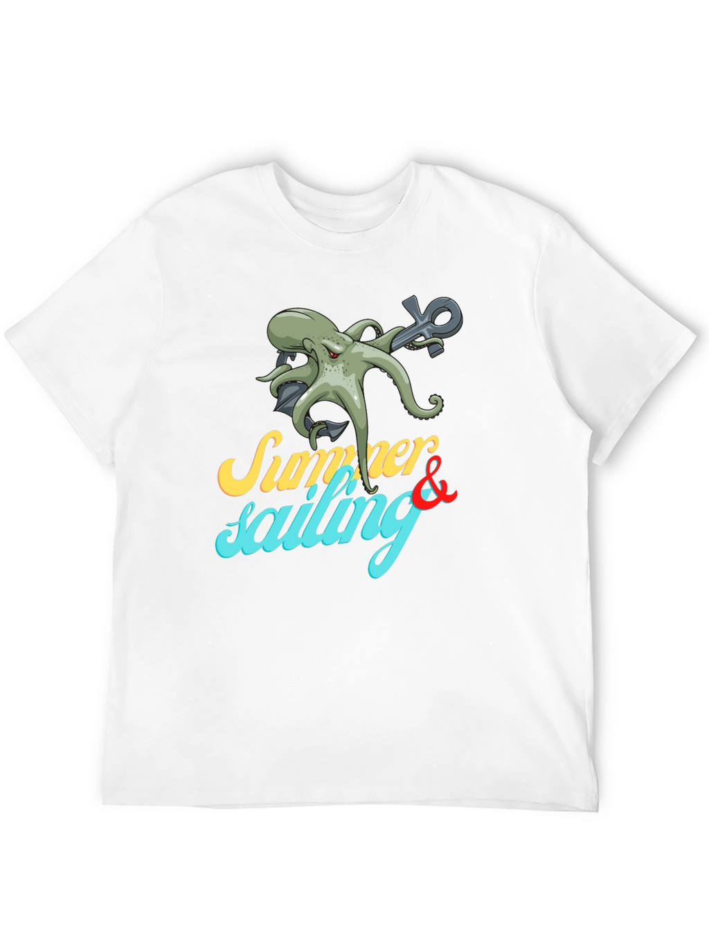 Summer Sailing Octopus Graphic Tee