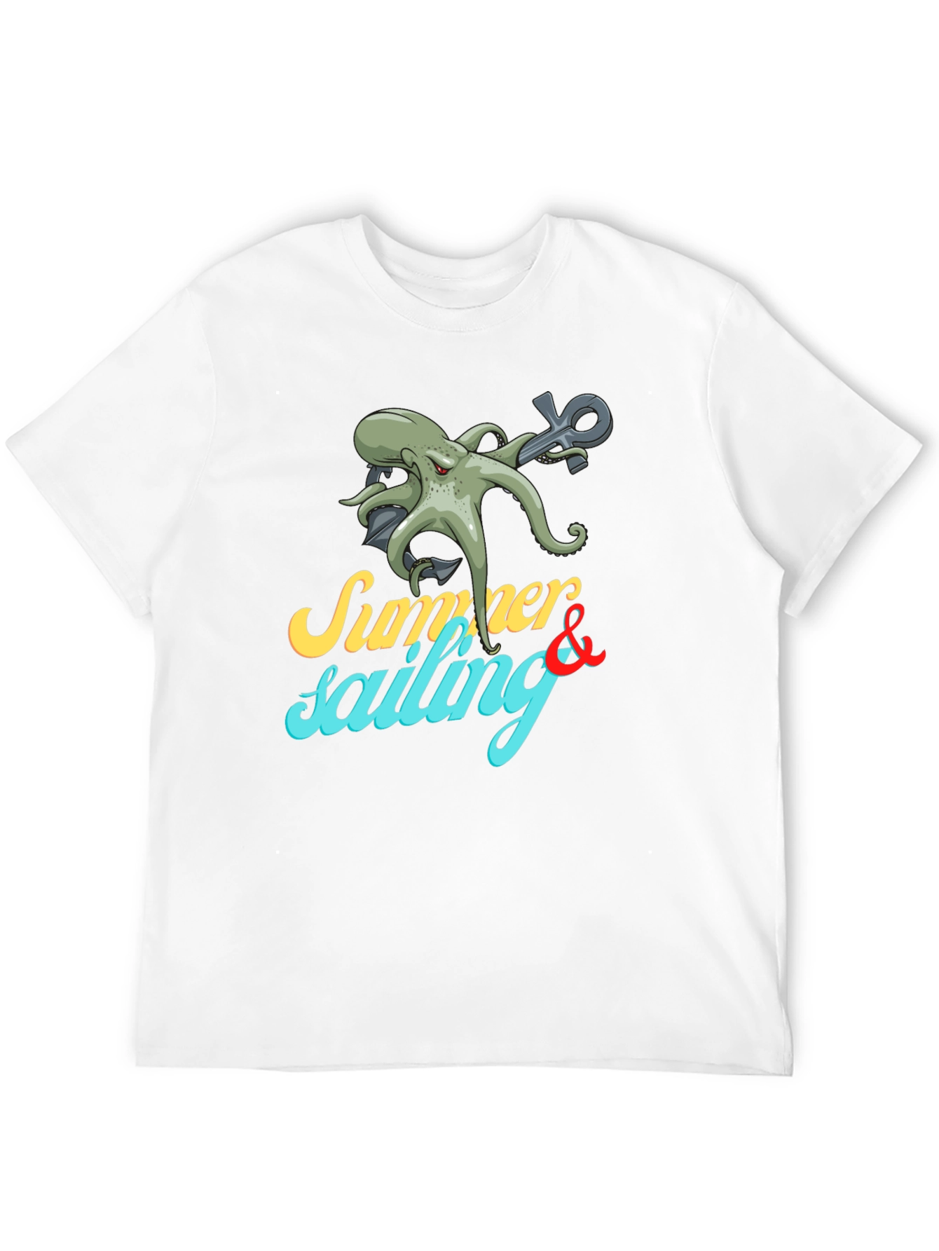 Summer Sailing Octopus Graphic Tee