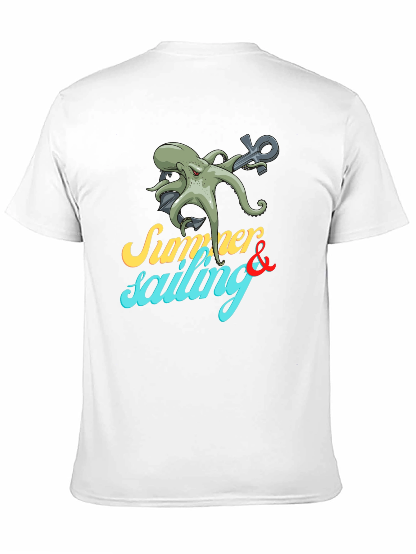 Summer Sailing Octopus Graphic Tee