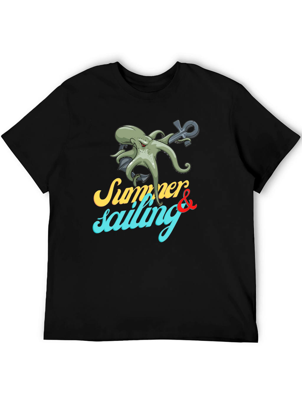 Summer Sailing Octopus Graphic Tee