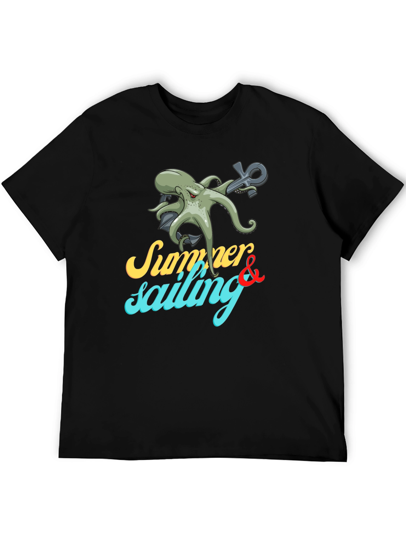 Summer Sailing Octopus Graphic Tee