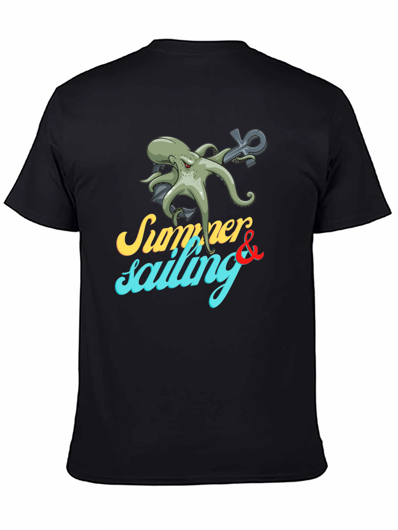 Summer Sailing Octopus Graphic Tee