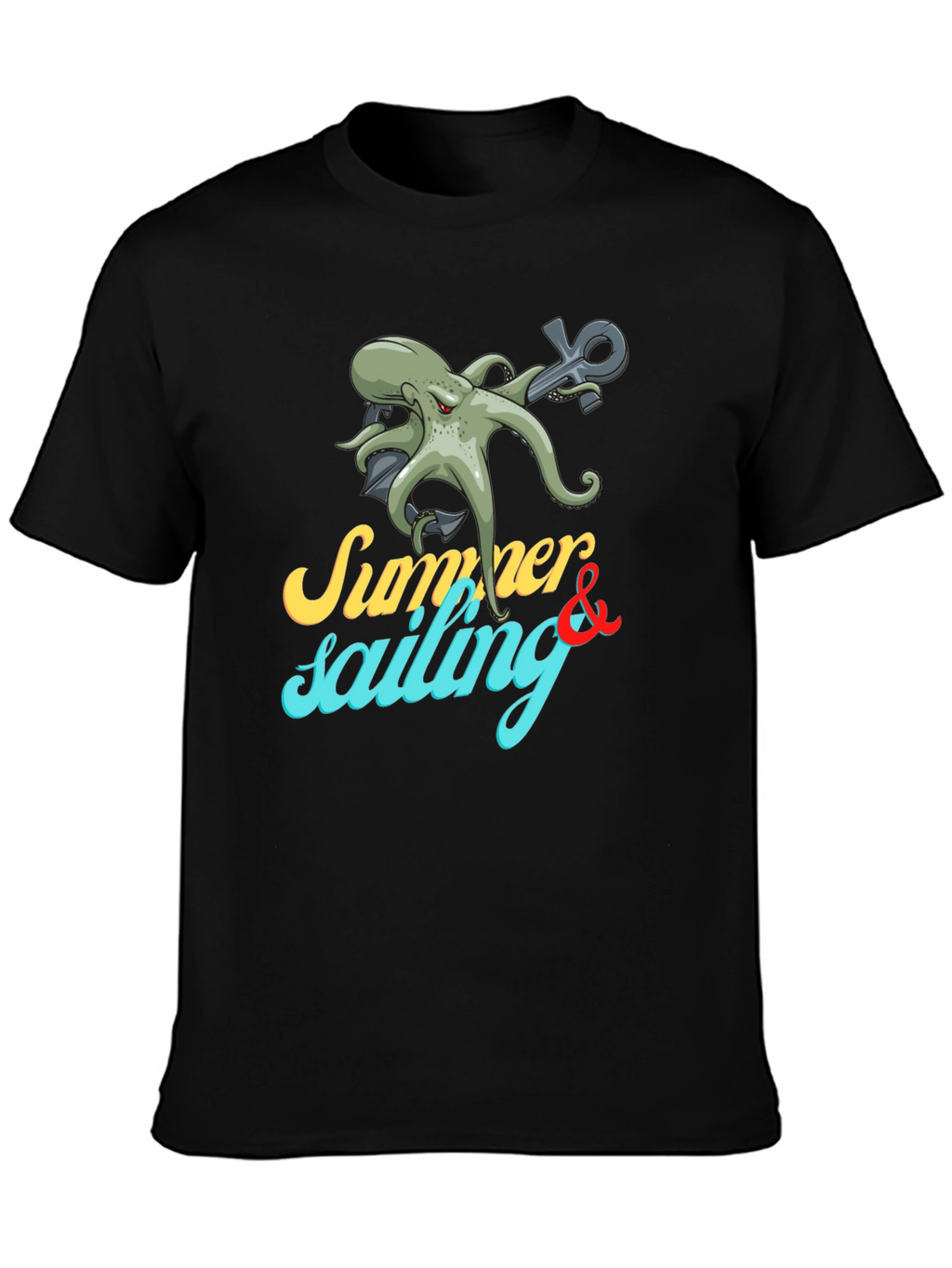 Summer Sailing Octopus Graphic Tee